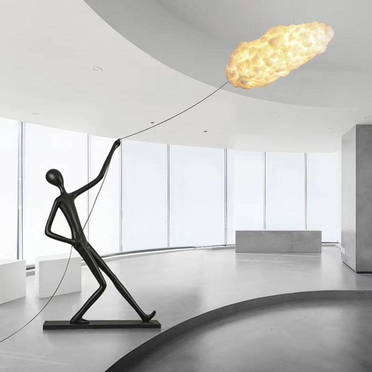 Sculpture Lumineuse — L’Homme au Nuage