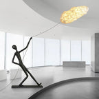 Sculpture Lumineuse — L’Homme au Nuage