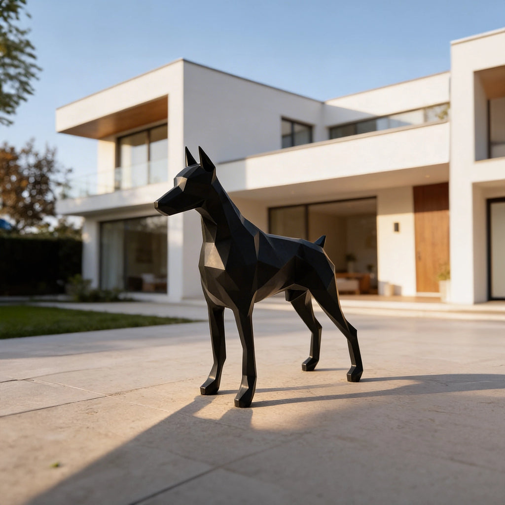 Sculpture Doberman – Élégance, Force & Caractère