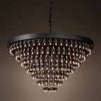 Lustre suspendu Legato en cristal multicouches