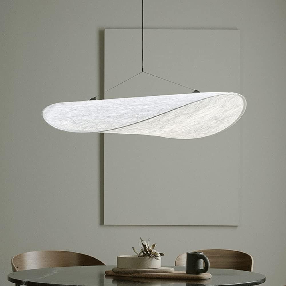 Suspension Blanc Soie Tissu Lustre Rétro
