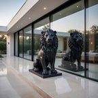Sculpture Lion de l’Atlas Assis – Intérieur & Extérieur