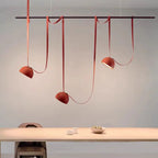 Suspension terracotta créative à trois têtes de style moderne
