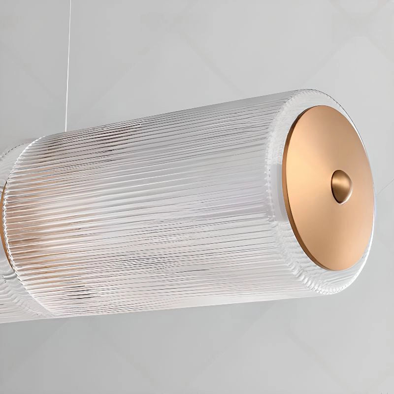 Suspension d’îlot géométrique symétrique en verre