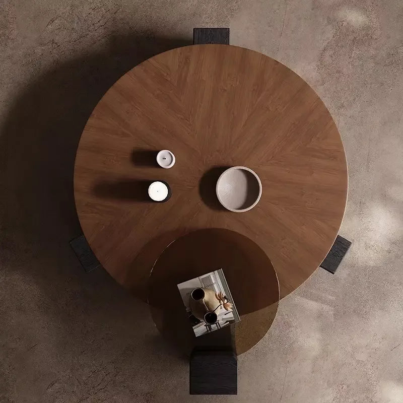 CLAUDIA Table basse en noyer