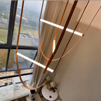 lustre vkeid en cuir éclairage décoratif au plafond