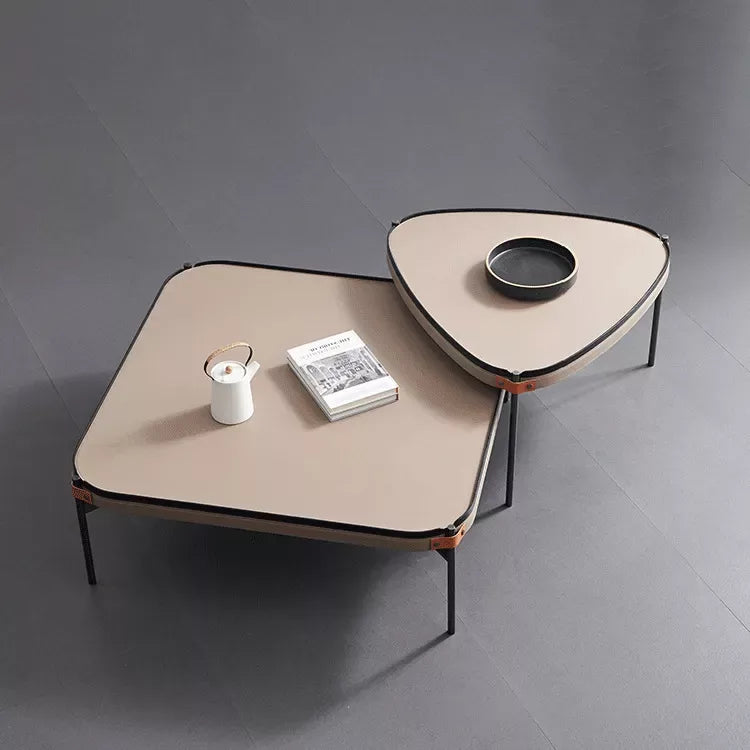 SEMINYAK Set de 2 table basses gigogne 90  75 cm