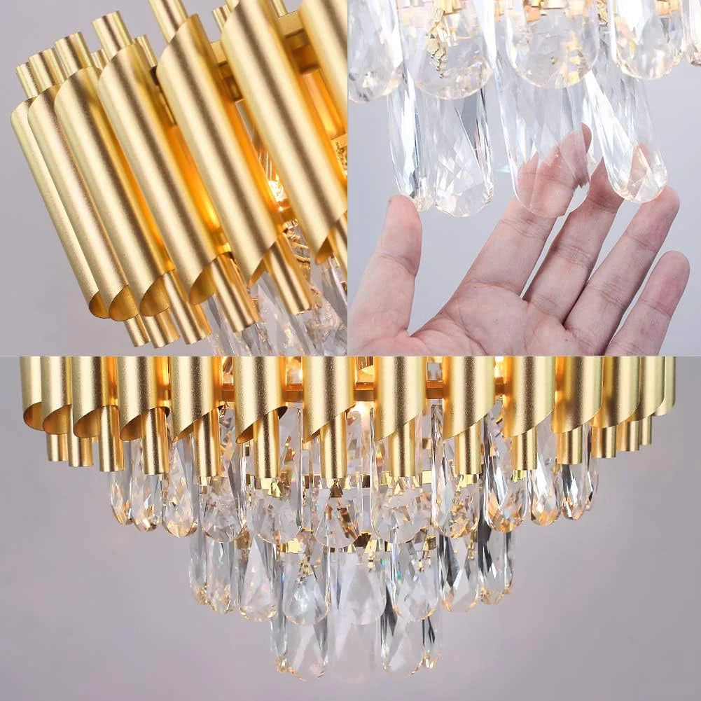 Lustre traditionnel  Cristal (gold)
