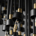Lustre suspendu Legato en cristal multicouches