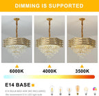 Lustre Hexagone en paillettes d'acier inoxydable Doré