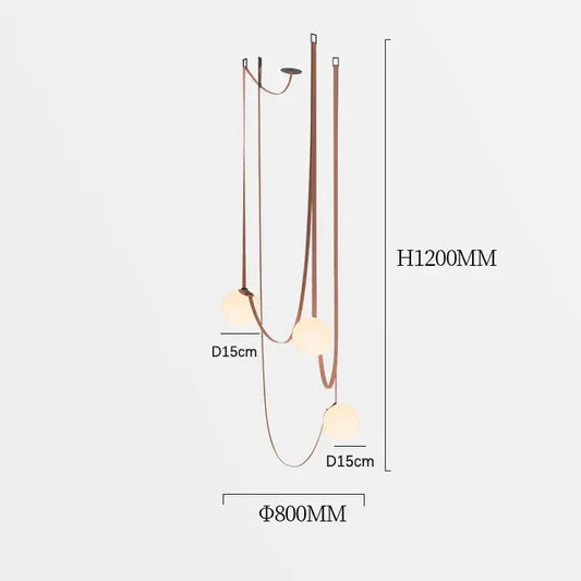 Suspension en Cuir Créatif Italien