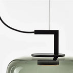 lustre nordique moderne en verre avec led créatif