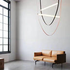 lustre vkeid en cuir éclairage décoratif au plafond