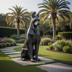 Sculpture Doberman Assis – Intérieur & Extérieur