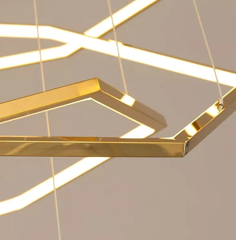 Lustre Géométrique Hexa-Luxe