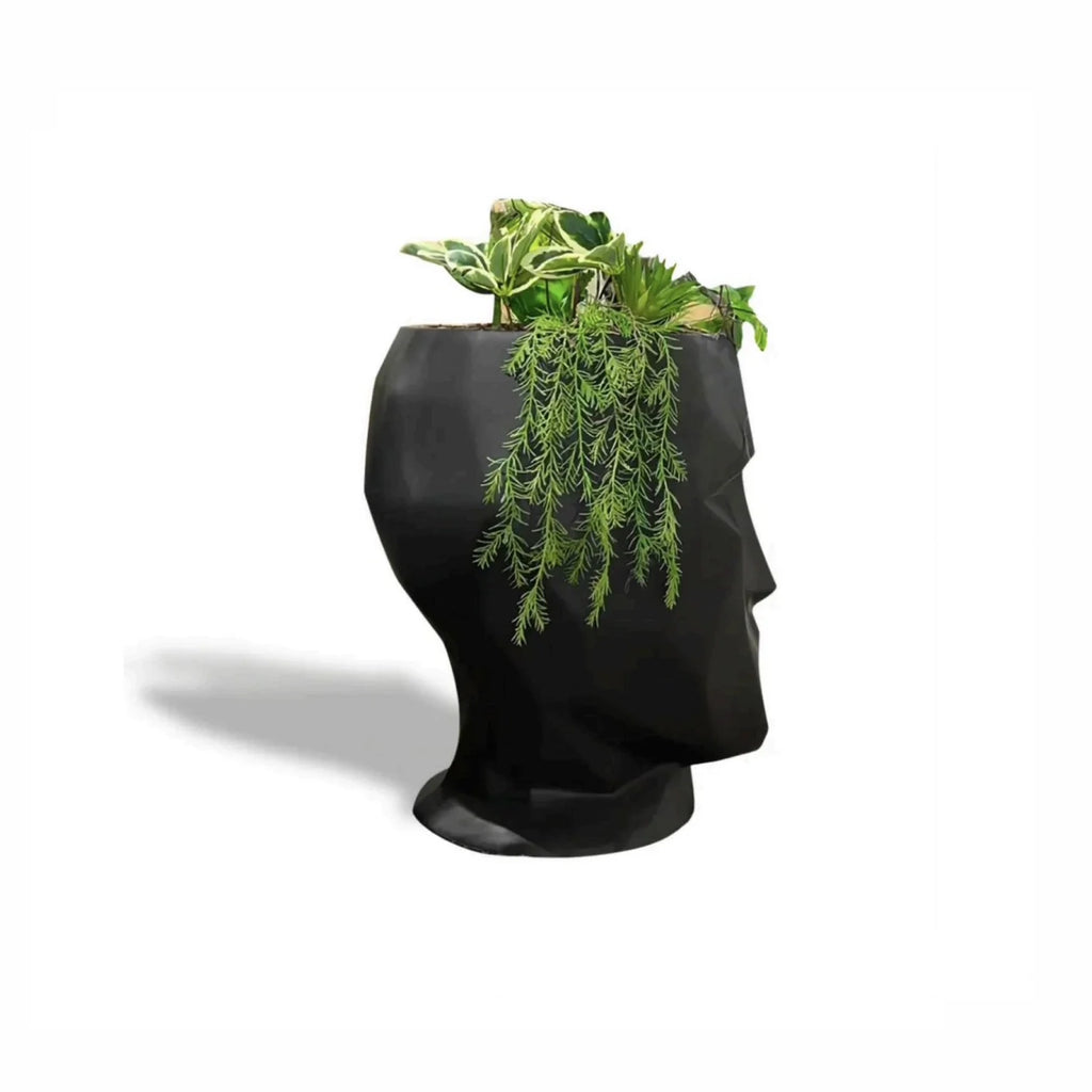 Grand Vase Visage Design – Objet d’Art Déco