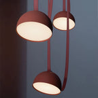 Suspension terracotta créative à trois têtes de style moderne