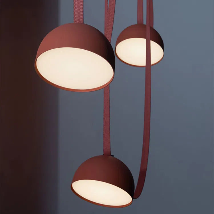 Suspension terracotta créative à trois têtes de style moderne