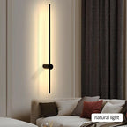 Applique murale LED linéaire noire