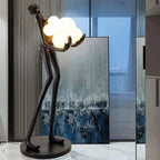 Sculpture Homme aux Six Sphères Lumineuses