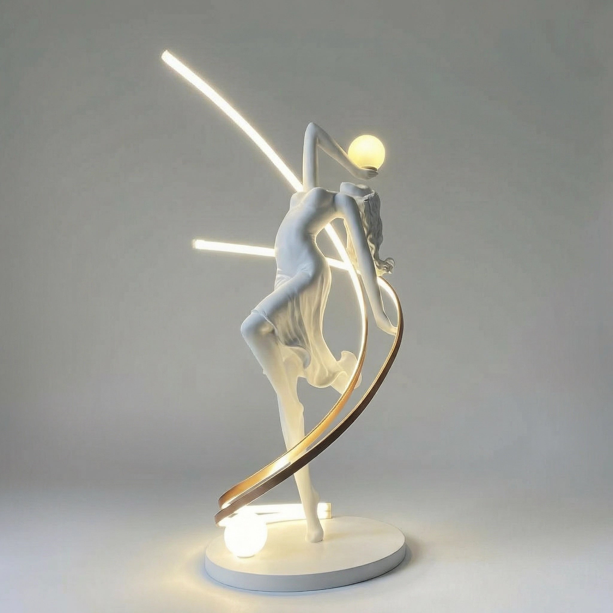 Sculpture Danseuse Lumineuse Abstraite