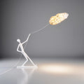 Sculpture Lumineuse — L’Homme au Nuage