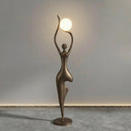 Sculpture Homme aux Six Sphères Lumineuses