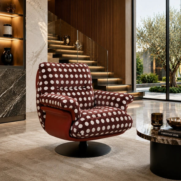 POIS — Fauteuil en velours chenille