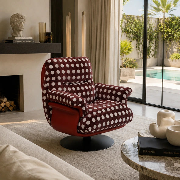 POIS — Fauteuil en velours chenille