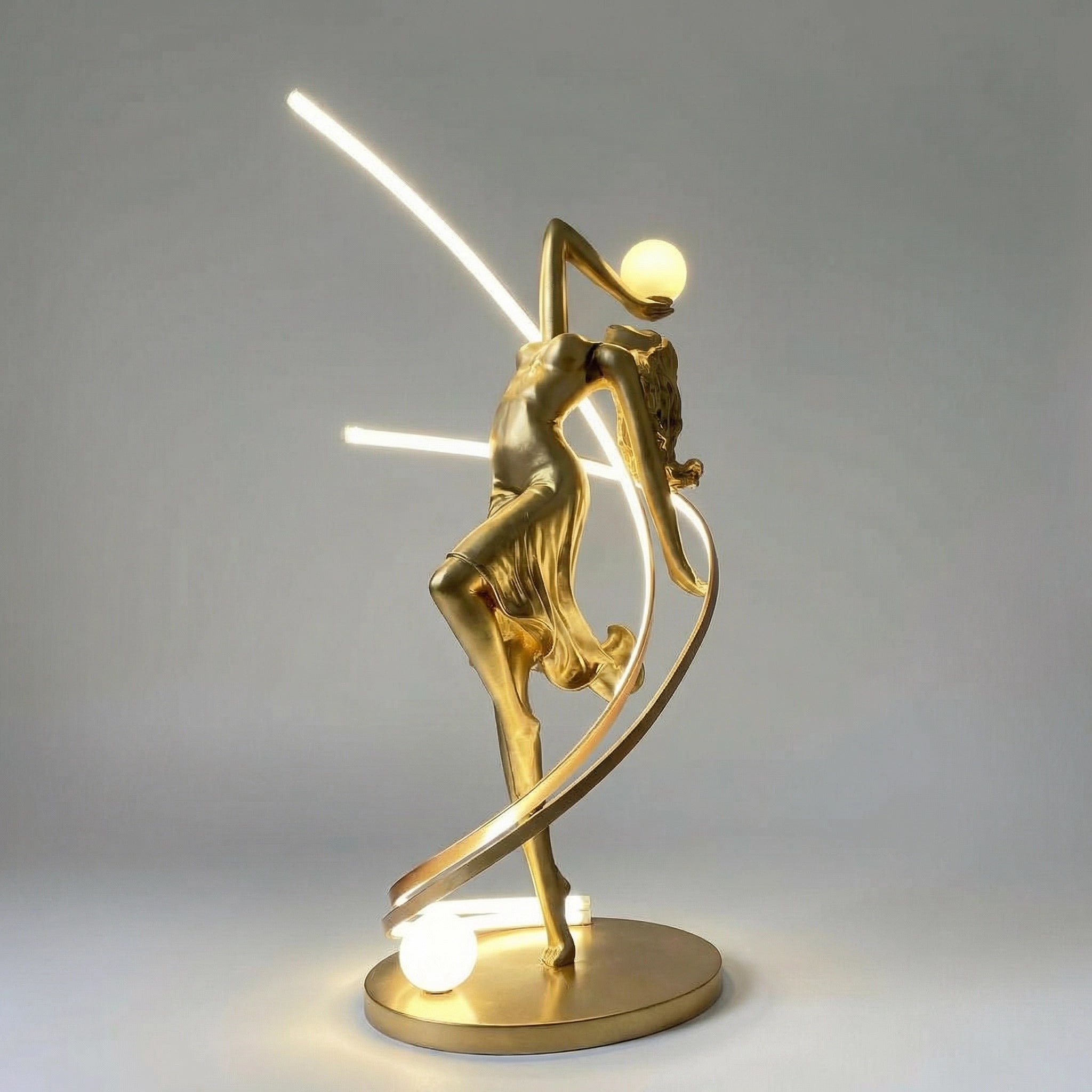 Sculpture Danseuse Lumineuse Abstraite