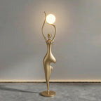 Sculpture Homme aux Six Sphères Lumineuses