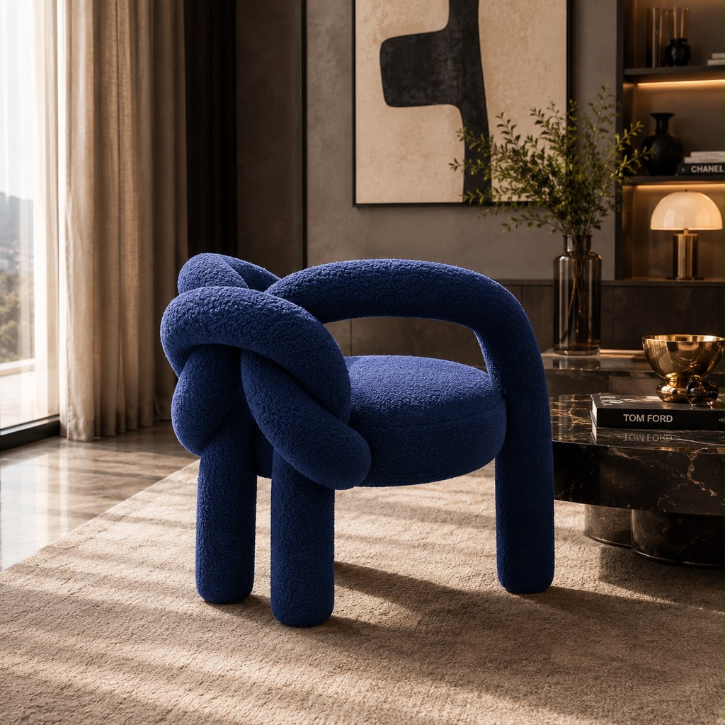 Fauteuil Shibari Lounge bleu