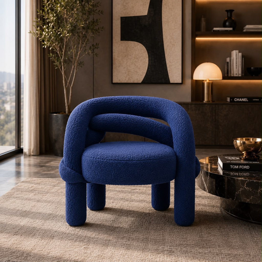 Fauteuil Shibari Lounge bleu