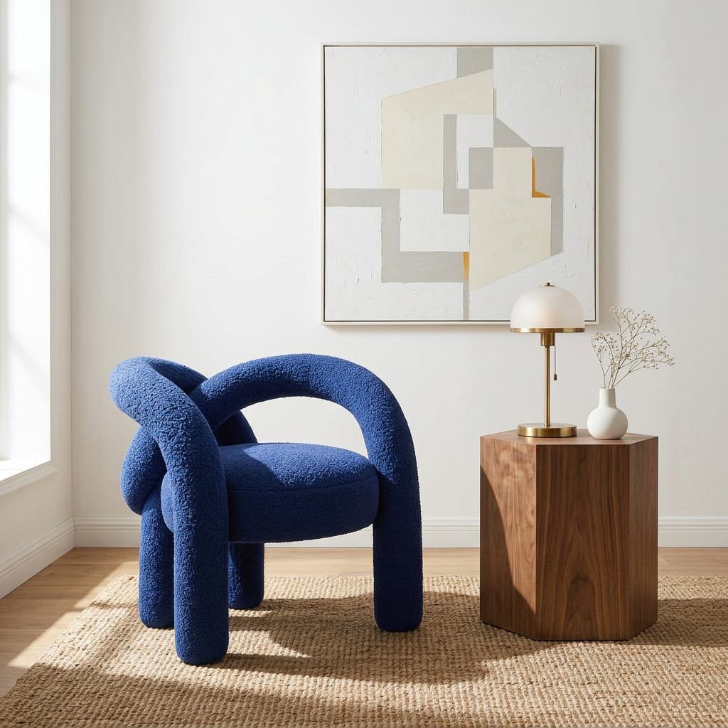 Fauteuil Shibari Lounge bleu