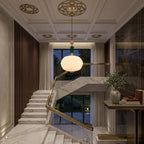 Suspension Opaline Émeraude