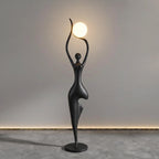 Sculpture Homme aux Six Sphères Lumineuses