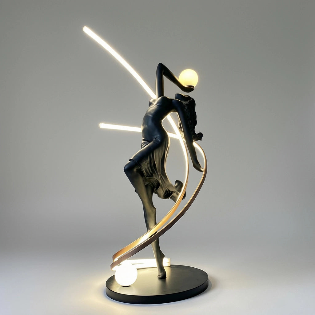 Sculpture Danseuse Lumineuse Abstraite