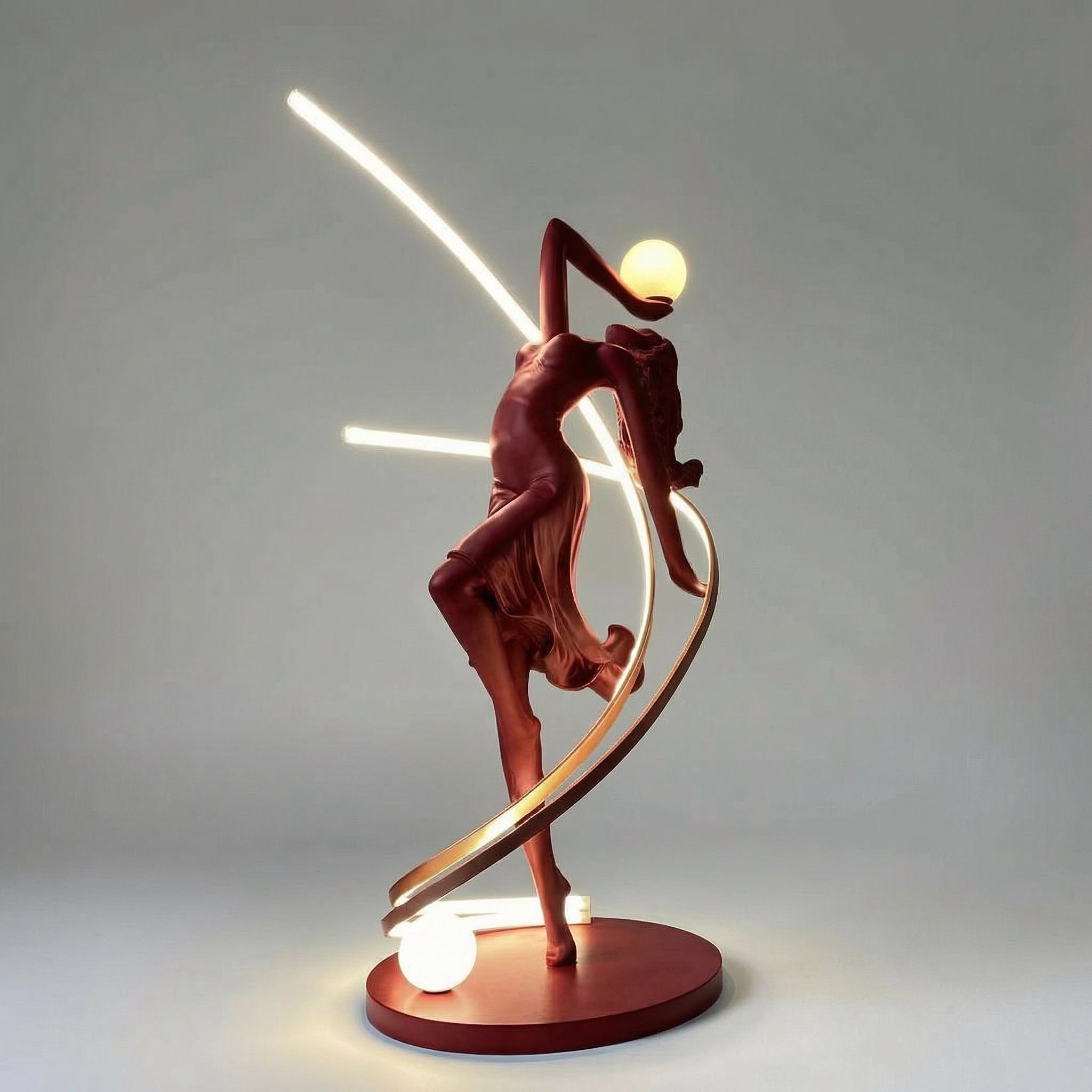 Sculpture Danseuse Lumineuse Abstraite