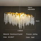 Lustre traditionnel Diams en verre cristallin pour salon marocain