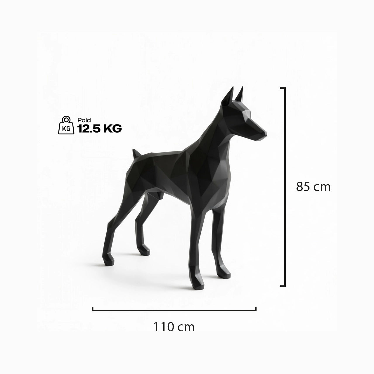 Sculpture Doberman – Élégance, Force & Caractère