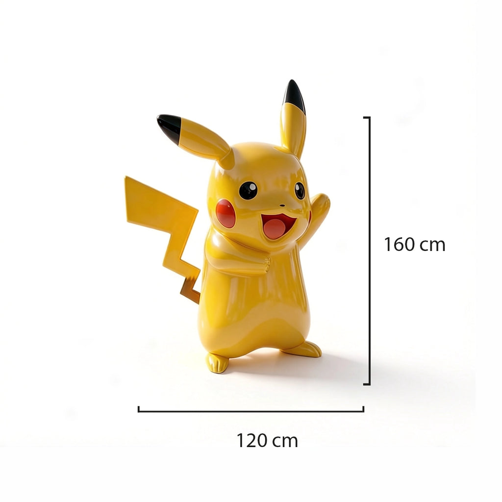 Sculpture Pikachu – 165 cm | Intérieur & Extérieur